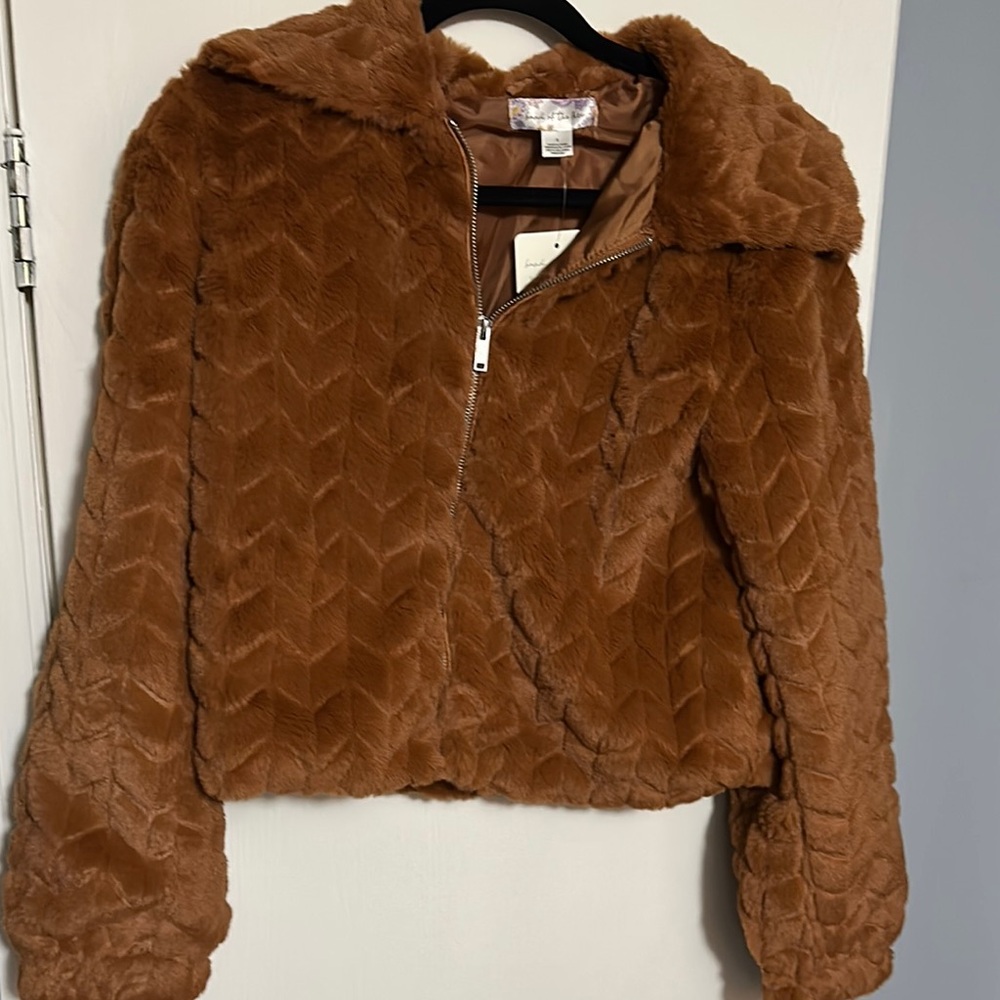 Band of the Free Faux Fur jacket